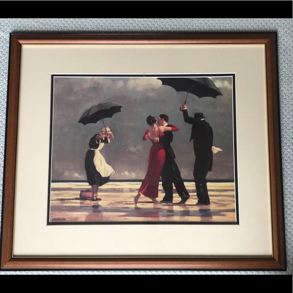 Other - Framed romantic art print of The Singing Butler